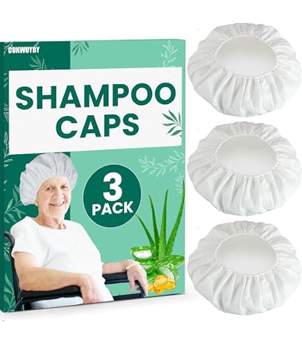 Amazon | No Rinse Shampoo Cap Each - 2 Pack by Cleanlife Products
